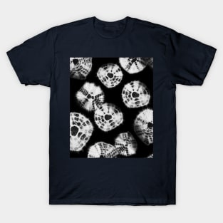 Shibori Kumo tie dye white dots over black T-Shirt